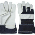 Light Color Full Palm Furniture Leather Half Lined Glove